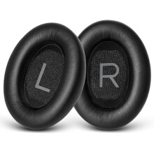 Coussinets d'oreille de rechange pour Bose QC45 et QC SE — Cuir souple, mousse isolante (noir)