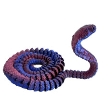 Bréagán Fidget Nathair, Ailt Sholúbtha Priontáilte 3D, 1 phíosa