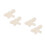 2Paren Paar Strik Knopen Van Stof DIY Versiering 4