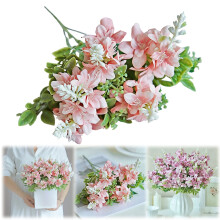Buquê de orquídeas artificiais para decoração de casa, 32x14cm