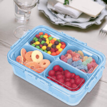 Boîte de conservation hermétique à plusieurs compartiments pour épices, fruits, bento – Portable et polyvalente pour le camping, les