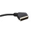 kenable Scart Cable 21 pins connected Black Lead  1m 3