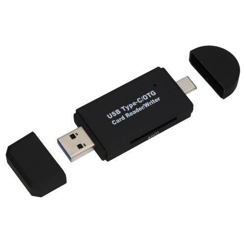 USB 3.1 Type C / Type A Card Reader for SD & Micro SD Memory Cards 1