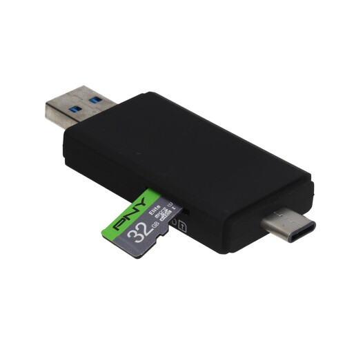 USB 3.1 Type C / Type A Card Reader for SD & Micro SD Memory Cards 2