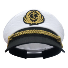 Chapeau de marin, costume de capitaine de yacht, chapeau de marin, chapeau de fête amusant, accessoires de déguisement