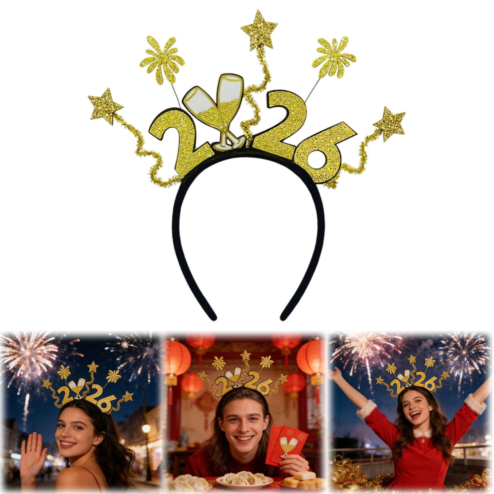 New Year Eve headband for women 2026
