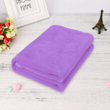 Couverture unie violette 50x70cm, jeté en polaire corail douce et chaude pour enfants – Compatible avec tous les lits