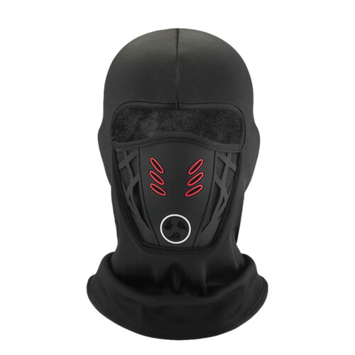 Casco invernale, cappuccio caldo, maschera per il viso da uomo