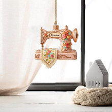 Décoration de Noël Machine à coudre 2026 – Cadeaux pour couturières et quilteuses, décoration de sapin, souvenir pour femmes, mamans, amies,