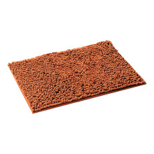 Tapis de bain orange, tapis de salle de bain orange brûlé, tapis de bain extra absorbant et doux avec dessous antidérapant, accessoires de