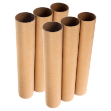 6Pcs Brown Cardboard Rolls for Paper Craft Supplies DIY Decor for Crafters
