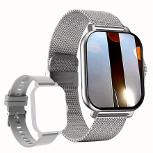 Smartwatch met volledig touchscreen: bellen en gebeld worden, berichtmeldingen, unisex ontwerp, geschikt voor Android en compatibel met iPhone.