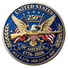 America 250th Anniversary Ornament (1776–2026), Patriotic Collectible Decor & Gift for Patriots, Friends, Families