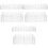 6Pièces De Rangement Multi-Grilles Transparente En 5