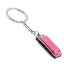 Mini 8-tonige 4-gaats mondharmonica sleutelhanger