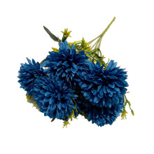 Bouquet de fleurs artificielles d'automne Sunxin – Boule de chrysanthèmes, Décoration intérieure/mariage, Compatible avec la décoration