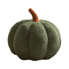 Cojín decorativo con forma de calabaza para otoño, 20x20x12cm