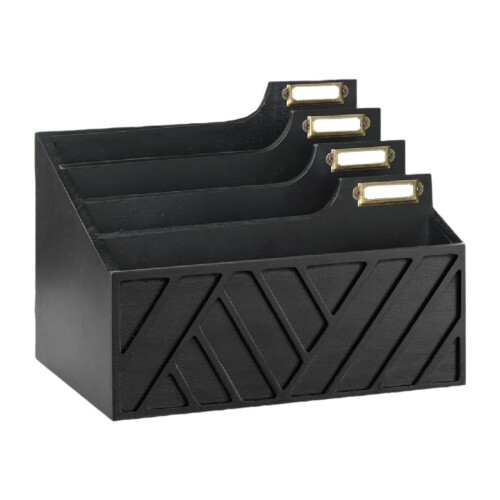 Οργανωτής αλληλογραφίας για πάγκο Accessories4Compartments Θήκη επιστολών, μαύρο 2