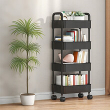 Chariot de rangement à roulettes pour salle de bain, cuisine et buanderie – Compatible avec les articles de toilette et les produits essentiels