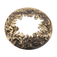 Antique Style Golden Zinc Alloy Candle Jar Shade with Smoke Reduction for Living Room Ambiance