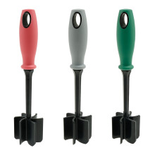 3PCS Premium Meat Chopper Set, Heat-Resistant Nylon Ground Beef Smasher with 6-Curve Blades, Non-Stick for Meat, Hamburger & Potatoes