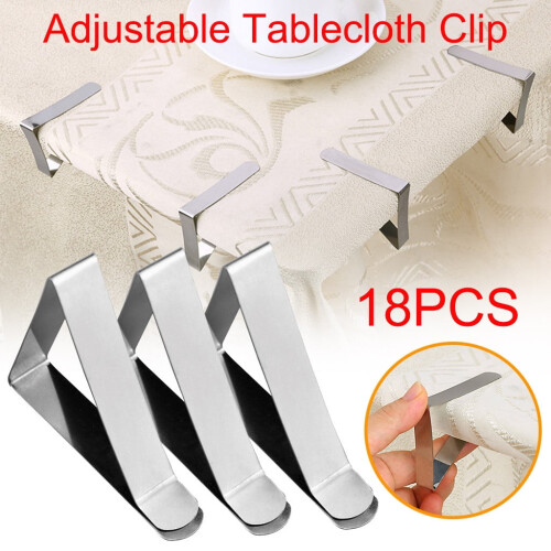 Tafelkleedclips, picknicktafelclips, 18 stuks