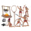 2Ensembles Figurines Plastique Mini Hommes Décor Paysage 2