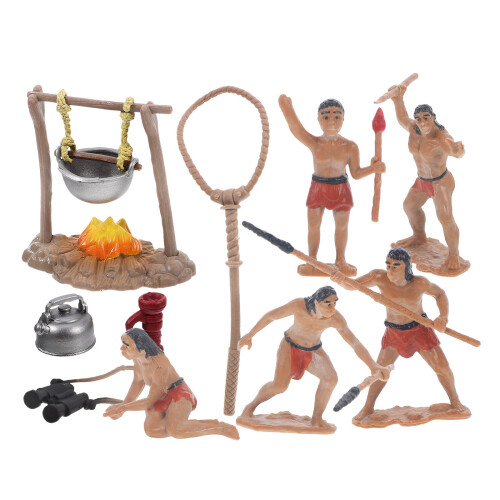 2Ensembles Figurines Plastique Mini Hommes Décor Paysage 1