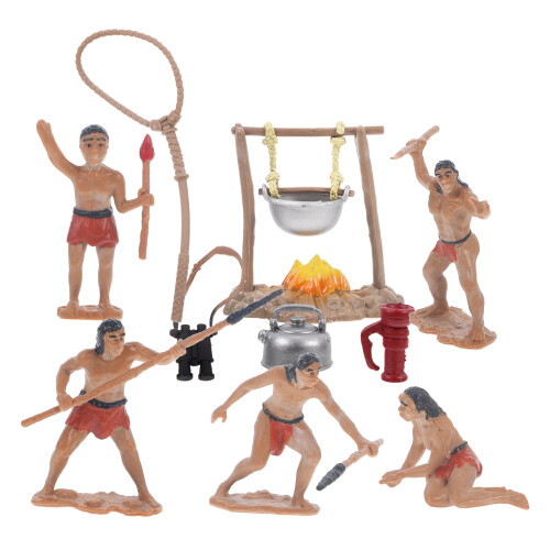 2Ensembles Figurines Plastique Mini Hommes Décor Paysage 2