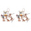 2Ensembles Figurines Plastique Mini Hommes Décor Paysage 4