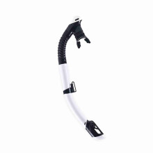 Full-Dry Adult Snorkel with Waterproof Valve & Silicone Mouthpiece — Multiple Colors