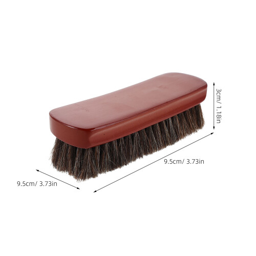 Nettoyage Chaussures Crin Cheval Bois Résistant Marron 1