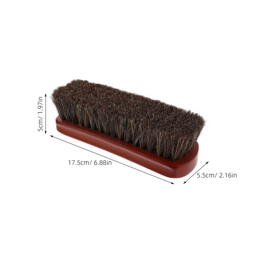 Nettoyage Chaussures Crin Cheval Bois Résistant Marron 2