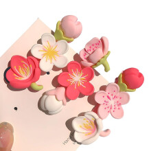 3er-Pack Haarspangen aus Kunstharz mit Blumenmuster: Sicherer, rutschfester Halt, schonend zu den Haarspangen, ideal für den täglichen Gebrauch und