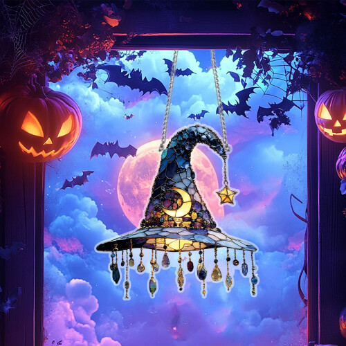 Häxhatt Akrylhänge Halloweendekoration 1 st 1