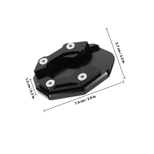 Plaque Extension Aluminium Noire Sol Stable 1