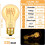 Λαμπτήρες Edison A19, Θερμό φως Amber, 2200K, Συσκευασία των 4 2