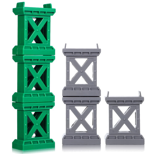 Plastic Track Support for Wooden Train Sets Assorted Colors
