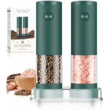 Electric Salt and Pepper Grinder Set Battery-Powered