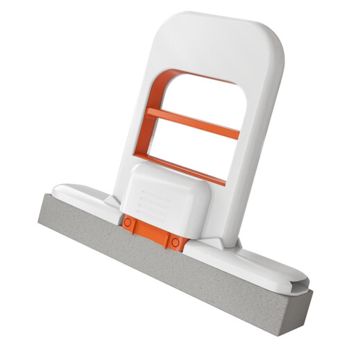 Mini foldable desktop mop with sponge, wet/dry use