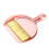 Mini Dustpan & Brush Set, Pink, Compact Table Cleaner, Plastic 7