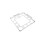 2Pcs Silver Acrylic Mirror Wall Clock Stickers DIY Square Number Decor 2