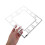 2Pcs Silver Acrylic Mirror Wall Clock Stickers DIY Square Number Decor 4