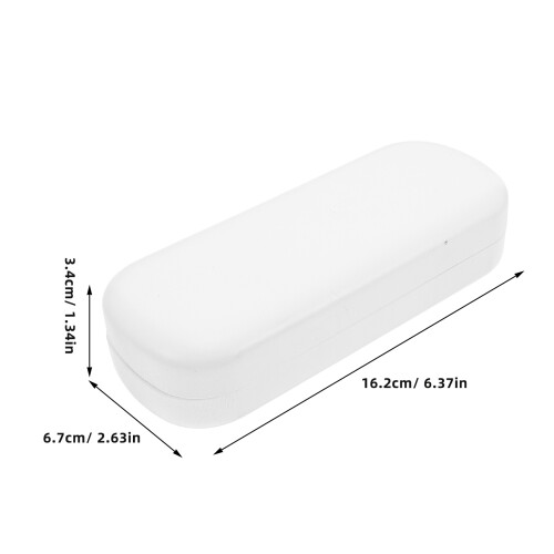 2Pcs PU Durable Glasses Storage Case Portable Hard Shell Eyewear Box 1