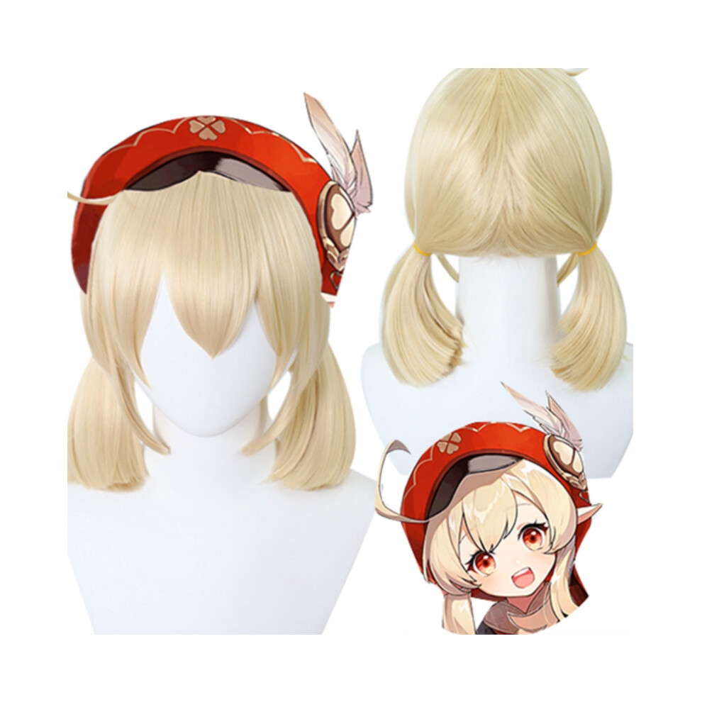 Unisex (Klee) Genshin Impact Venti Keqing Yae Miko Cosplay Wigs Heat Hair Synthetic Resistant
