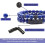 Lapis Lazuli perlearmbånd, 8 mm, justerbar stretch, 2