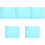 5Pcs Foldable Eva Reptile Carpet Sky-Blue Terrarium Substrate Mat 5