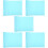 5Pcs Foldable Eva Reptile Carpet Sky-Blue Terrarium Substrate Mat 10