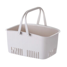 Spacious Capacity Plastic Caddy With Handles Portable Shower Tote BPA Free Material Easy To Clean Bottom Drainage Holes Design Fast Drying
