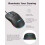 Mousepad ergonômico com apoio de pulso em gel, 22 x 18 cm (8,7 x 7,2 polegadas), preto. 2